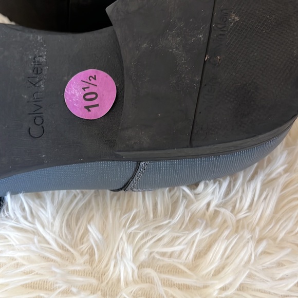 Calvin Klein Grey Cap Toe Monk  Strap Toe Shoes sz 10.5 - Picture 8 of 8